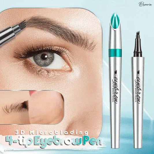 3D Waterproof Microblading Eyebrow Pen 4 Fork Tip Tattoo Pencil 🔥40% OFF🔥